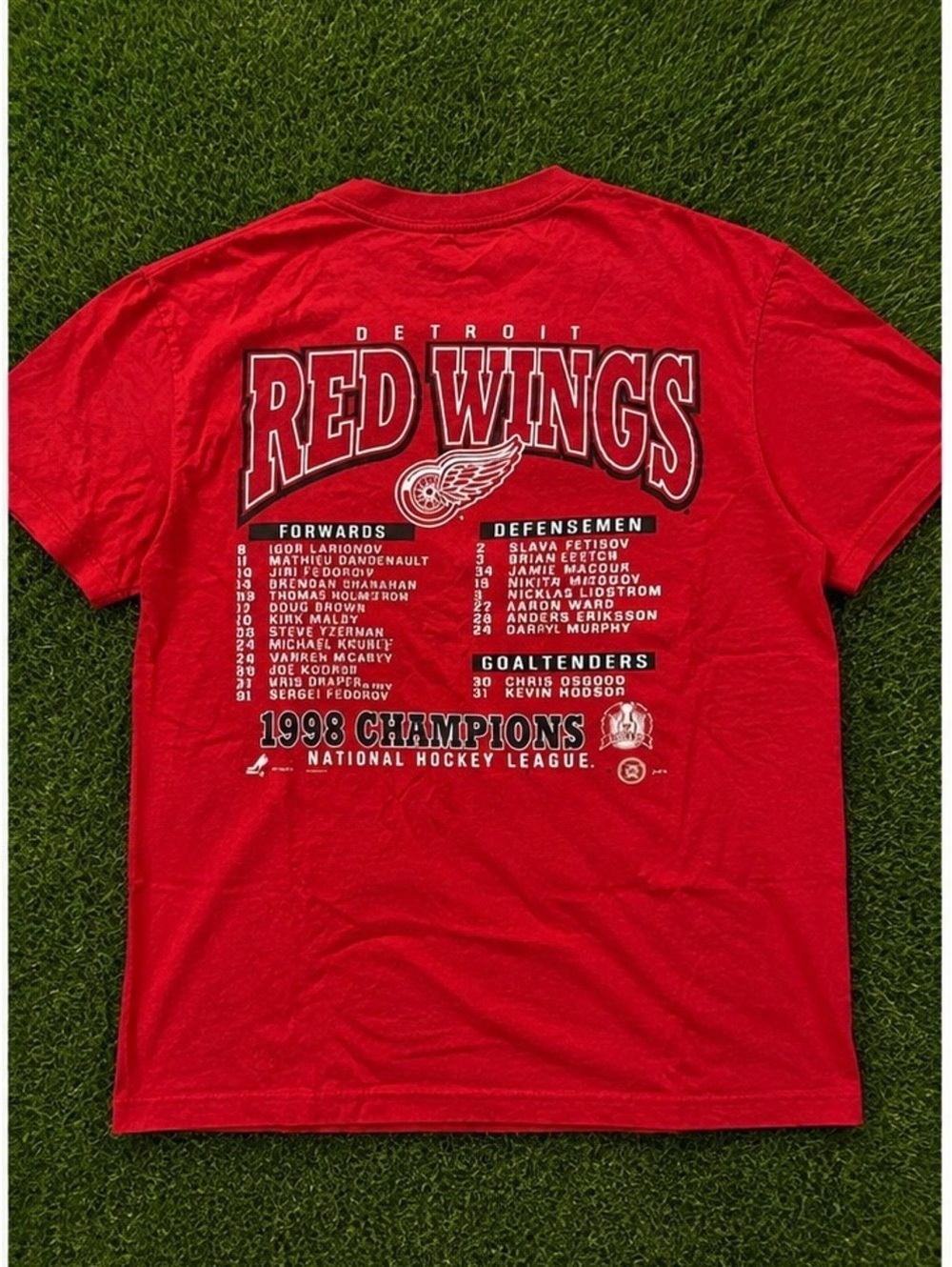 Detroit Red Wings "Champions" Graphic T‑Shirt - Red - Picture 2 of 2